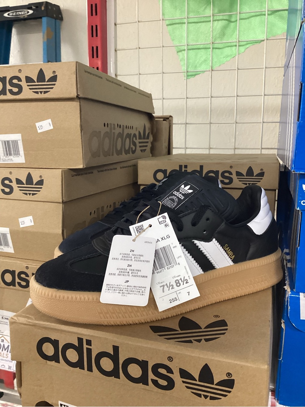 adidas Samba Platform Sneakers - Black, White, Gum